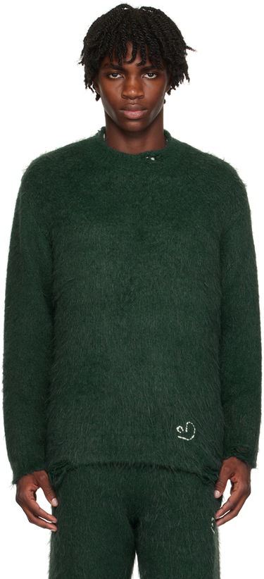 Džemper ADER ERROR Crewneck Distressed Sweater Zelena | BMADFWKT0304GN, 0