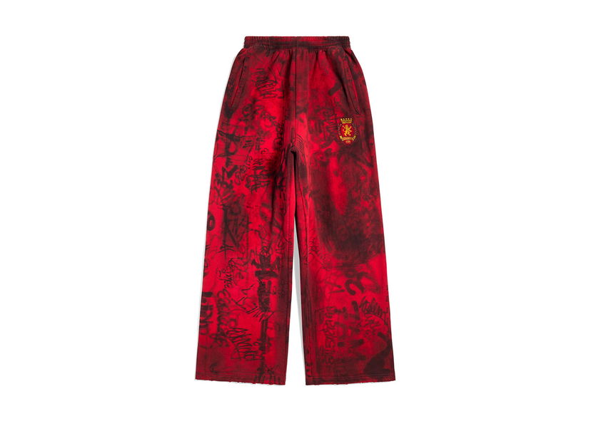 Trenirka Balenciaga Skater Baggy Sweatpants Red Crvena | 740028TOVA86400