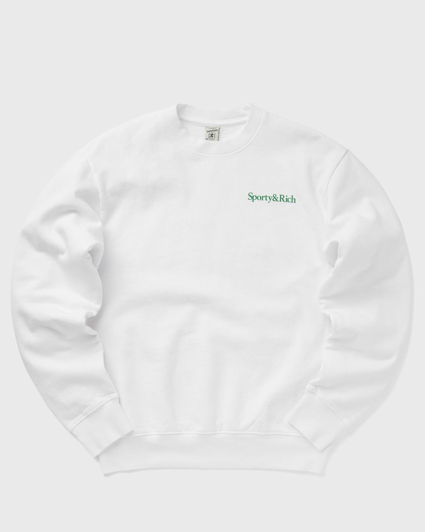 Dukserice Sporty & Rich Drink More Water Crewneck Bijela | WS067S405DW