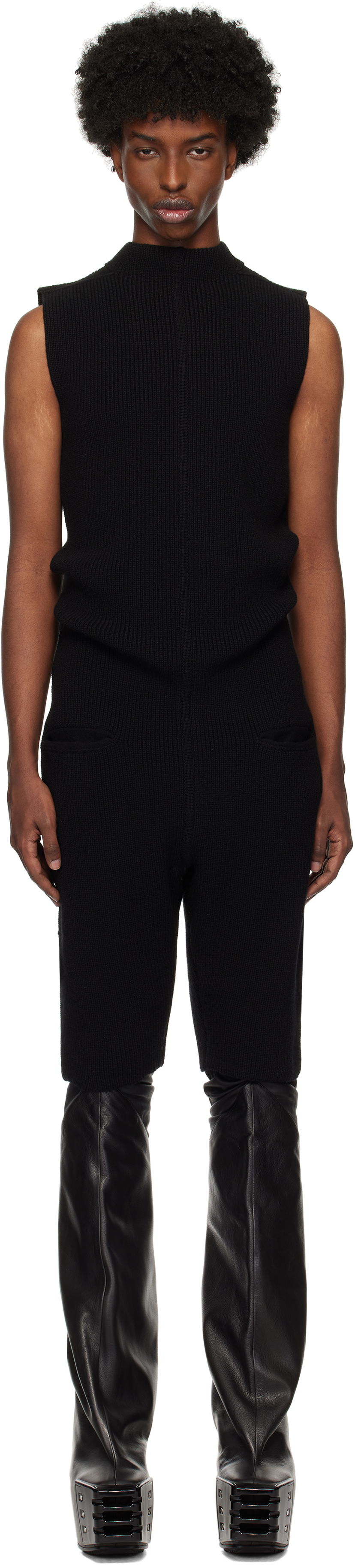 Kombinezon Rick Owens Headon Jumpsuit Crna | RR02D6683 KWV