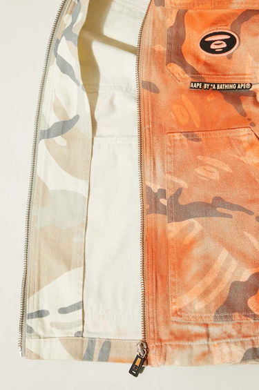Jakna AAPE by A Bathing Ape AAPE By A Bathing Ape Camo Print Jacket Narančasta | AAPLJM7644XAM, 6