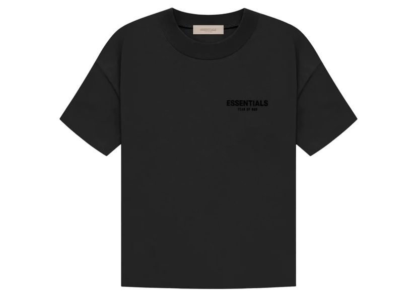 Majica kratkih rukava Fear of God Essentials Tee Stretch Limo Crna | 125SU224100F
