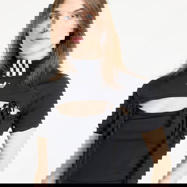 Crop top adidas Performance Cutout Tie Detail Crop Top Crna | JX2537, 1