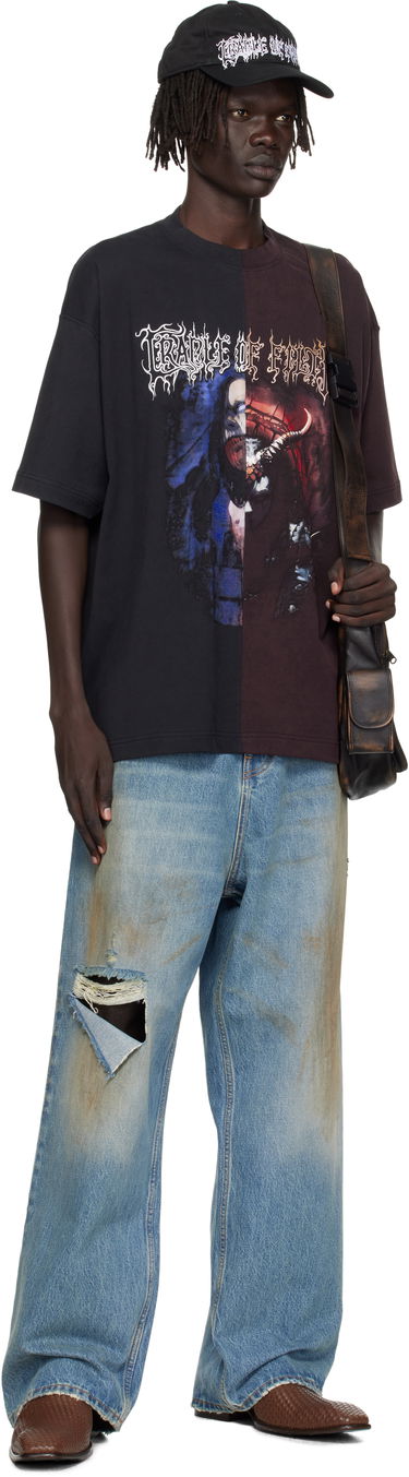 Majica kratkih rukava VETEMENTS Vetements Cradle of Filth Cut-Up Oversized T-Shirt Crna | UCF76TR900BR, 3