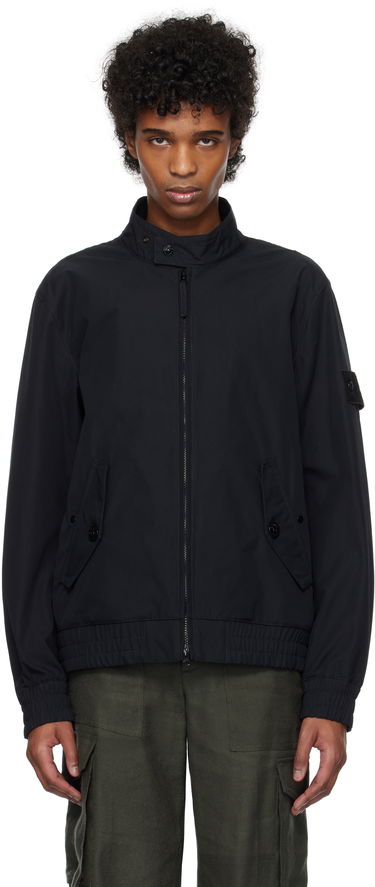 Bomber jakna Stone Island Stone Island Weatherproof Canvas Bomber Jacket Crna | K1S15 4100026 S00F1, 0