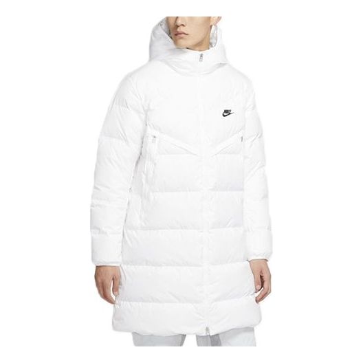 Parka Nike Sportswear Down-Fill Windrunner Shield Long Jacket Bijela | CU4409-100