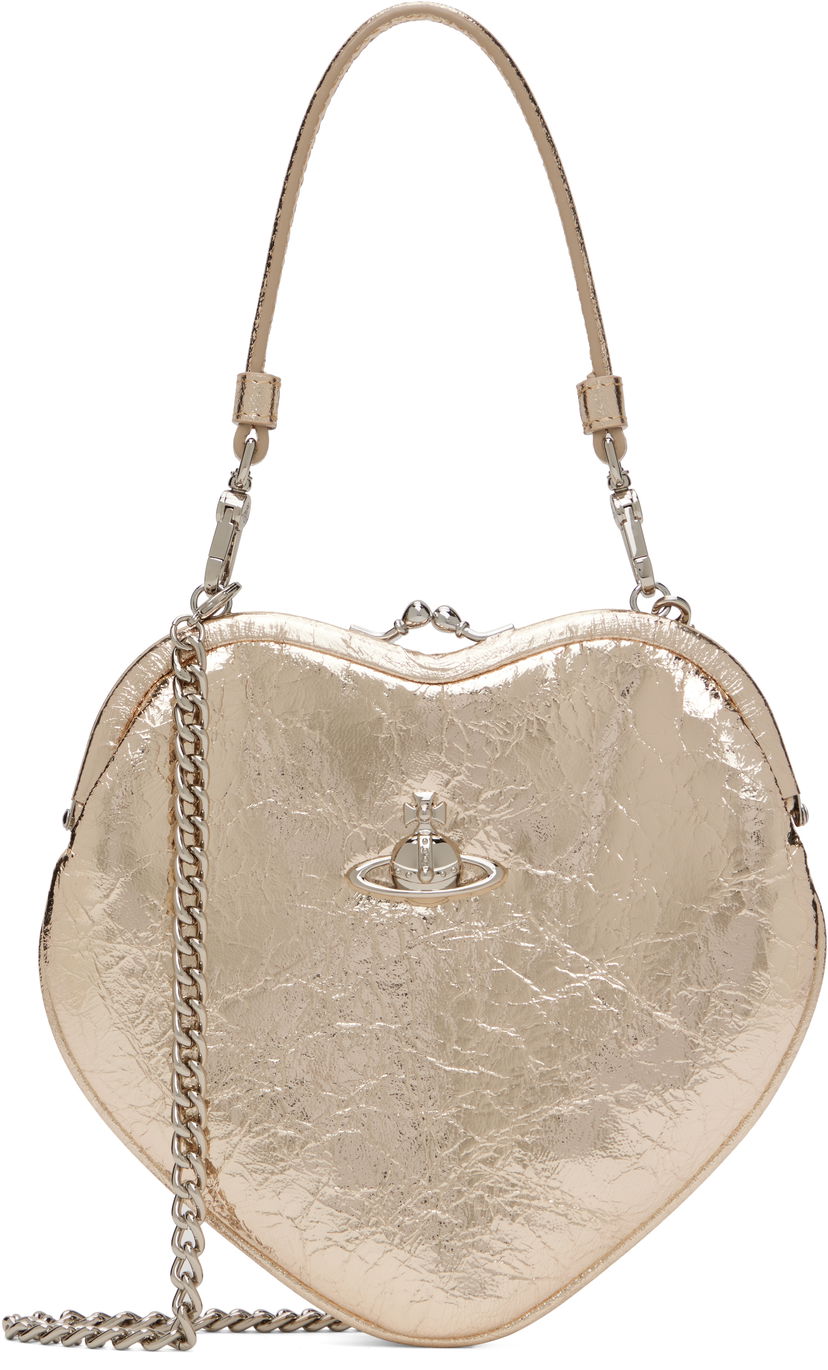 Ručna torbica Vivienne Westwood Vivienne Westwood Belle Heart Frame Bag Metalik | 4B01000CW-L00AC-