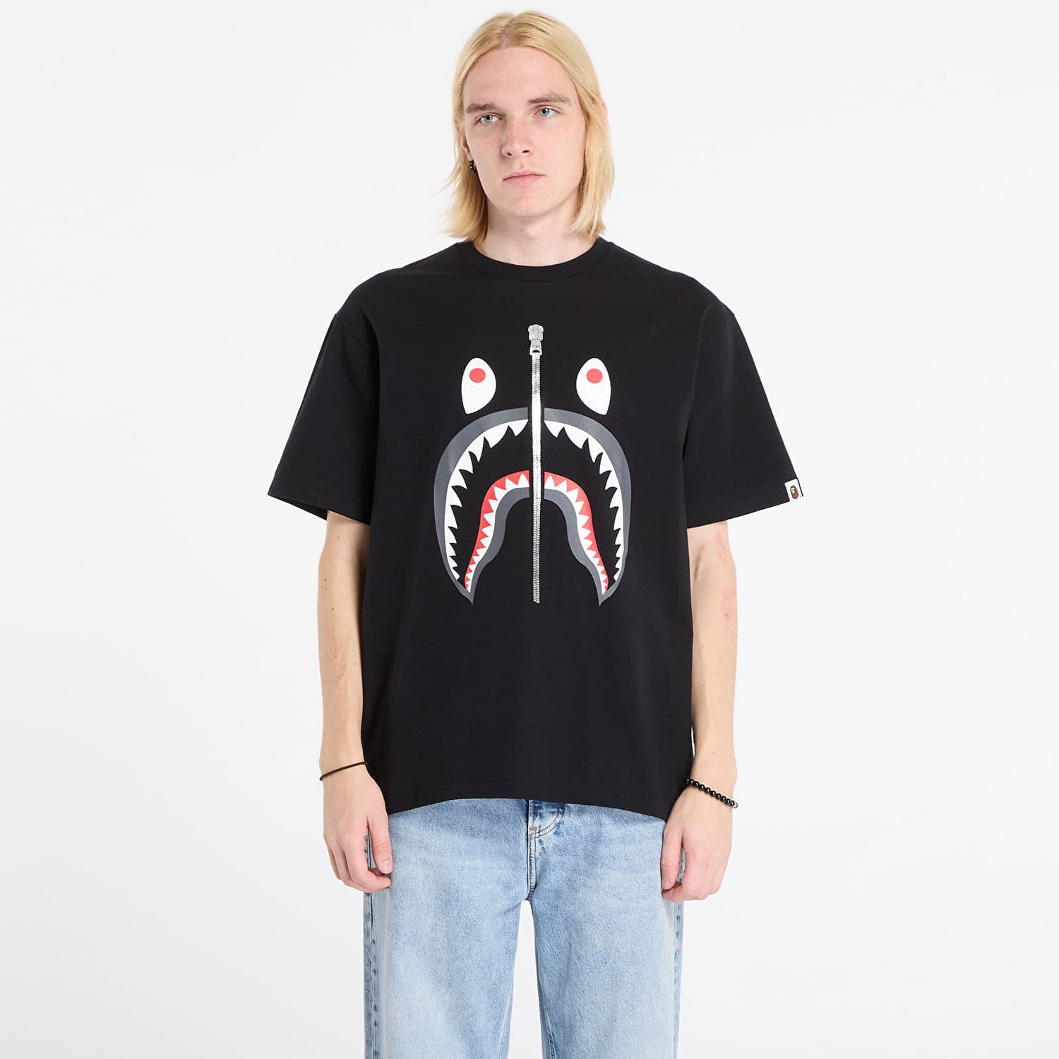 Majica kratkih rukava BAPE Shark T-Shirt Crna | 001TEL801003MBLK, 0