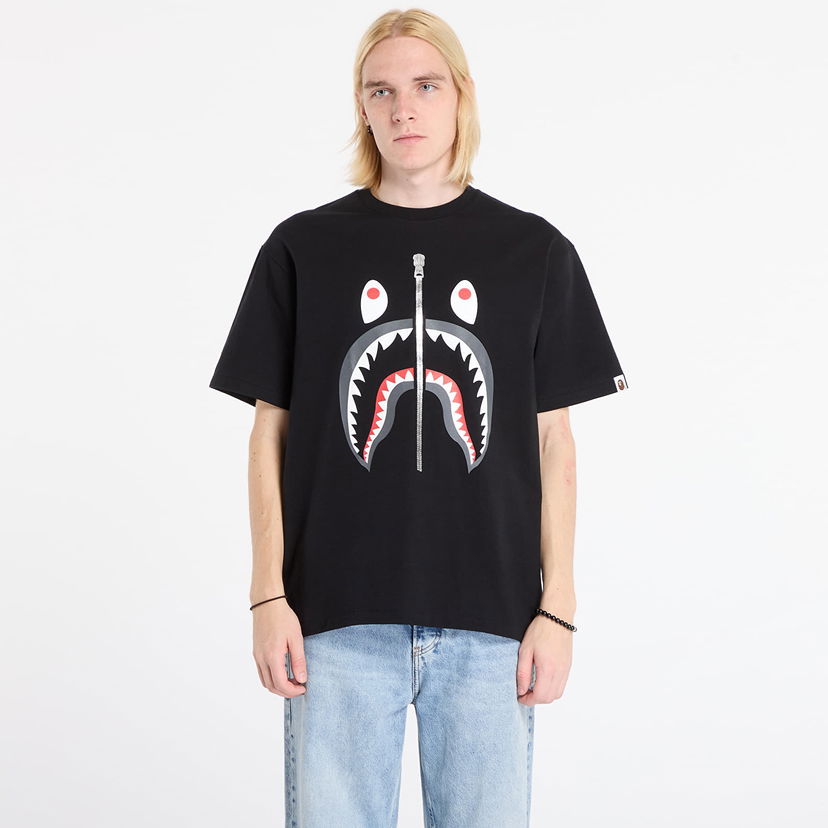 Majica kratkih rukava BAPE Shark T-Shirt Crna | 001TEL801003MBLK
