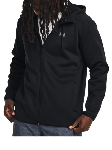 Dukserice Under Armour Essential Swacket Full-Zip Hoodie Crna | 1378824-001
