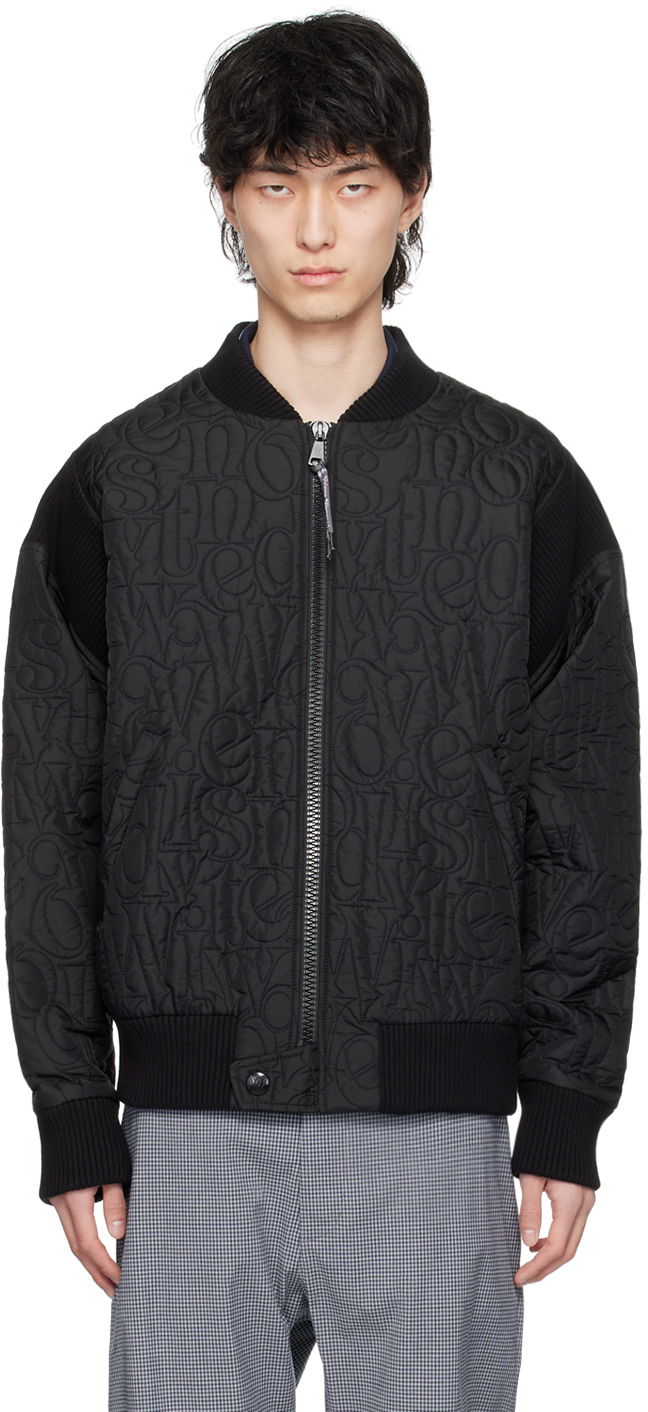 Bomber jakna Vivienne Westwood Stripped Cyclist Black Bomber Jacket Crna | 33040009-W00PS-PI
