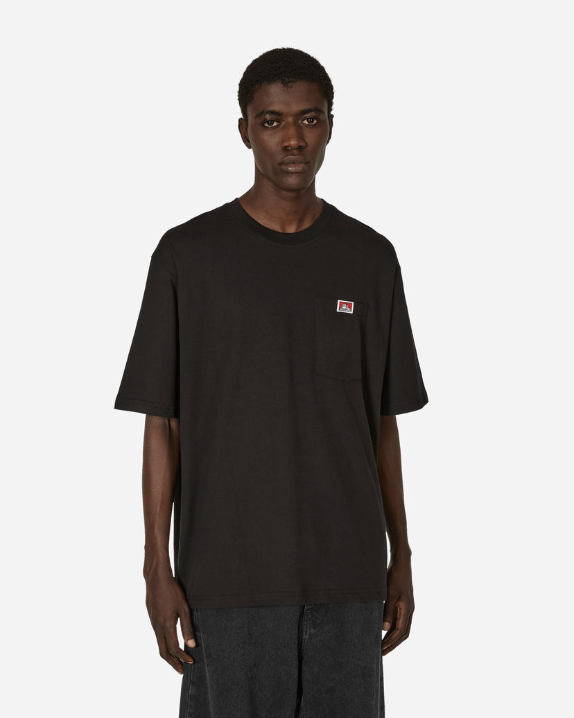 Majica kratkih rukava Ben Davis Classic Label Pocket T-Shirt Crna | BEN914 001