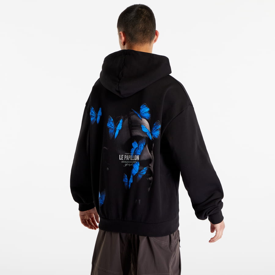 Dukserice Urban Classics Le Papillon Heavy Oversize Hoodie Crna | MT1919-00007, 1