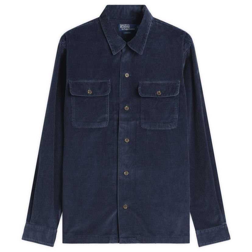 Košulja Polo by Ralph Lauren Corduroy Overshirt Tamnoplava | 710981753003-NVY