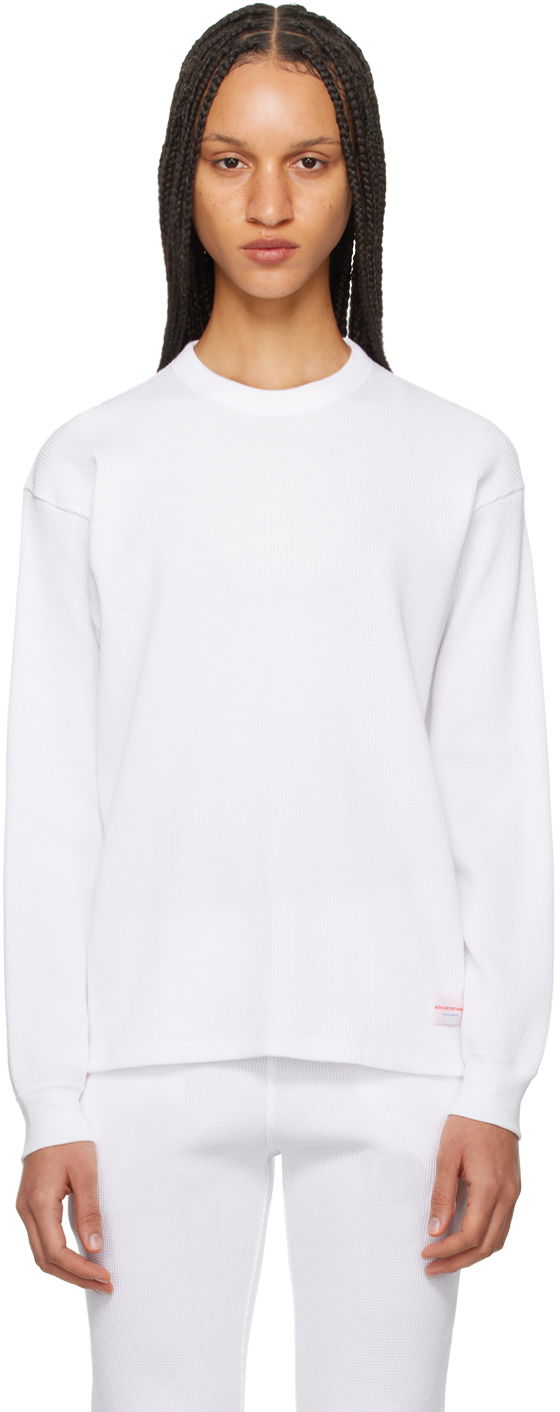 Majica kratkih rukava Alexander Wang Dropped Shoulder T-Shirt Bijela | UCC4221611