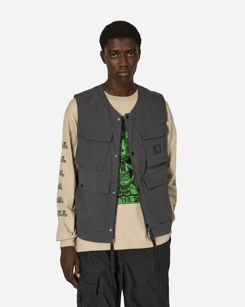 Prsluk Carhartt WIP Balto Vest Graphite Siva | I033615 87XX