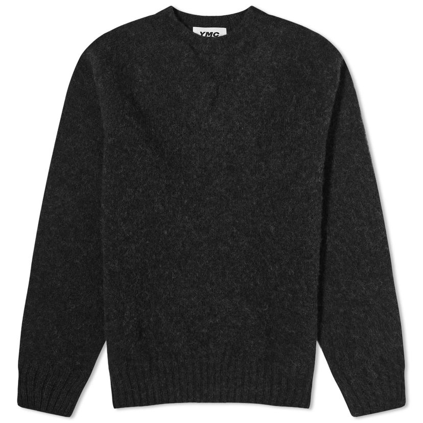 Džemper YMC YMC Suededhead Crew Knit, Size Medium Siva | P8AZC-01