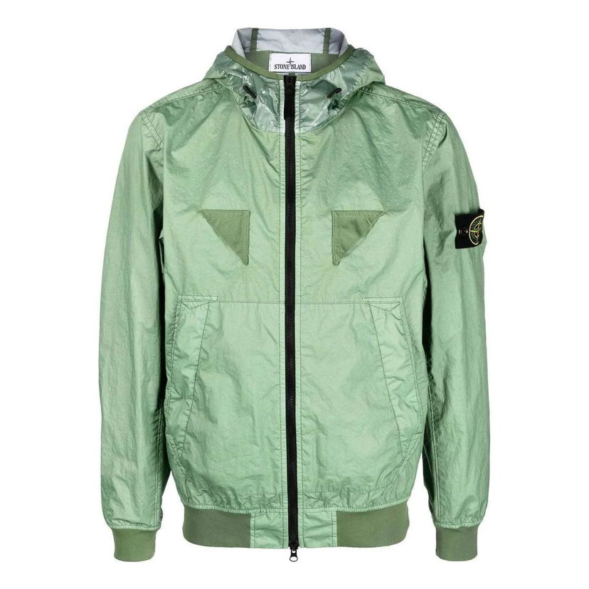 Vjetrovka Stone Island Logo Patch Jacket Zelena | 781540723-V0055