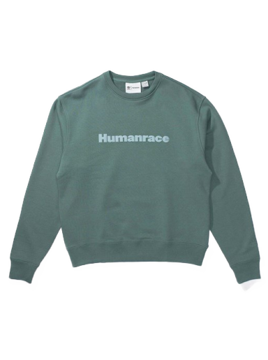 Dukserice adidas Originals Pharell Williams x Basics Crew Zelena | HK6694