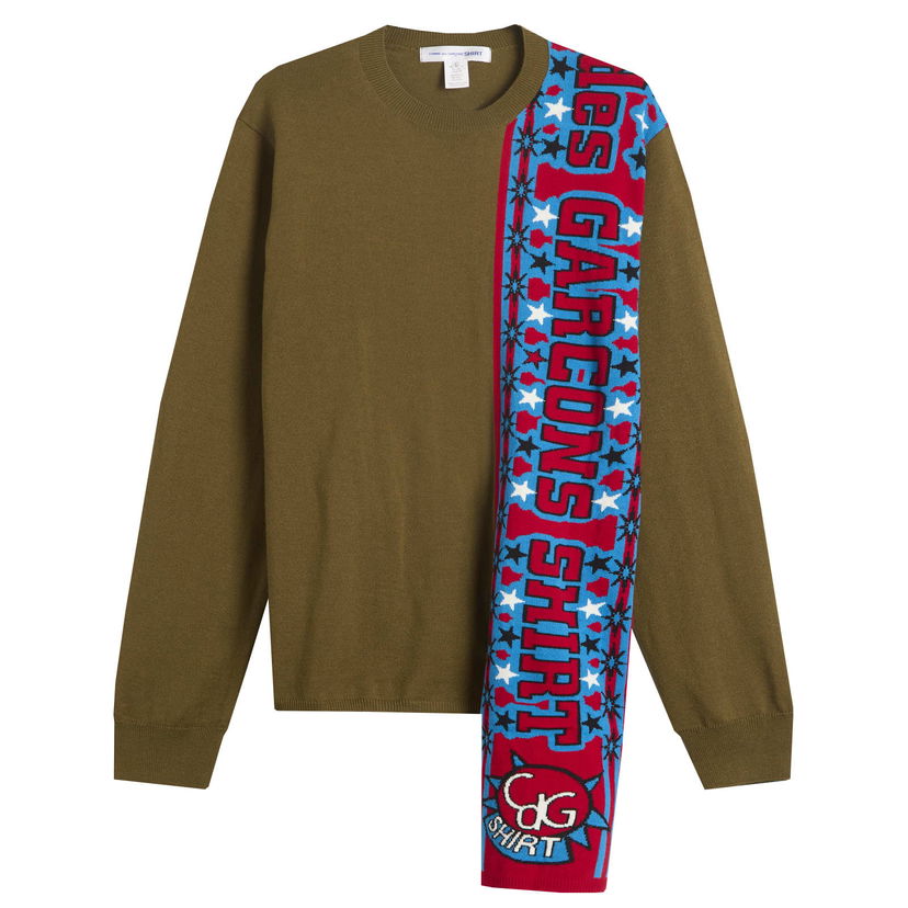 Džemper Comme des Garçons Football Scarf Zelena | FP-N004-051-4
