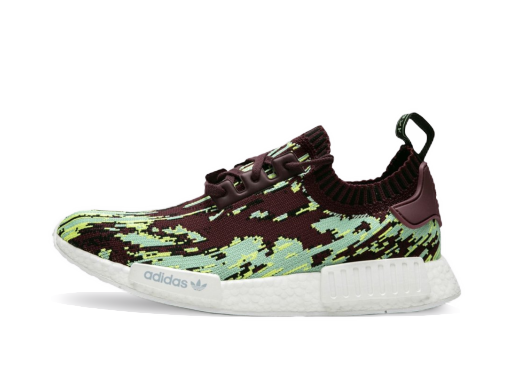 Tenisice i cipele adidas Originals Sneakersnstuff x NMD_R1 Primeknit "Datamosh 2.0" Tamnocrvena | DB2843