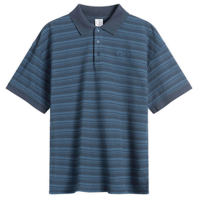 Polo majica Polar Skate Co. Men's Stripe Surf Polo Shirt, Large Plava | PSC-SP25-47