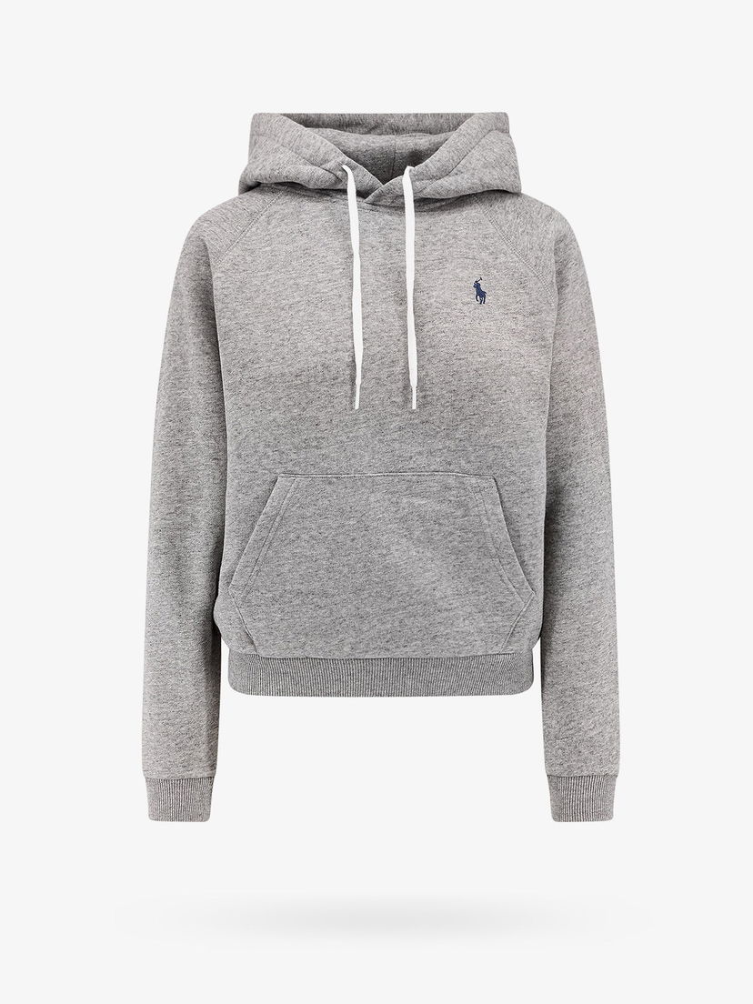 Dukserice Polo by Ralph Lauren Cropped Hoodie Siva | 211943007004