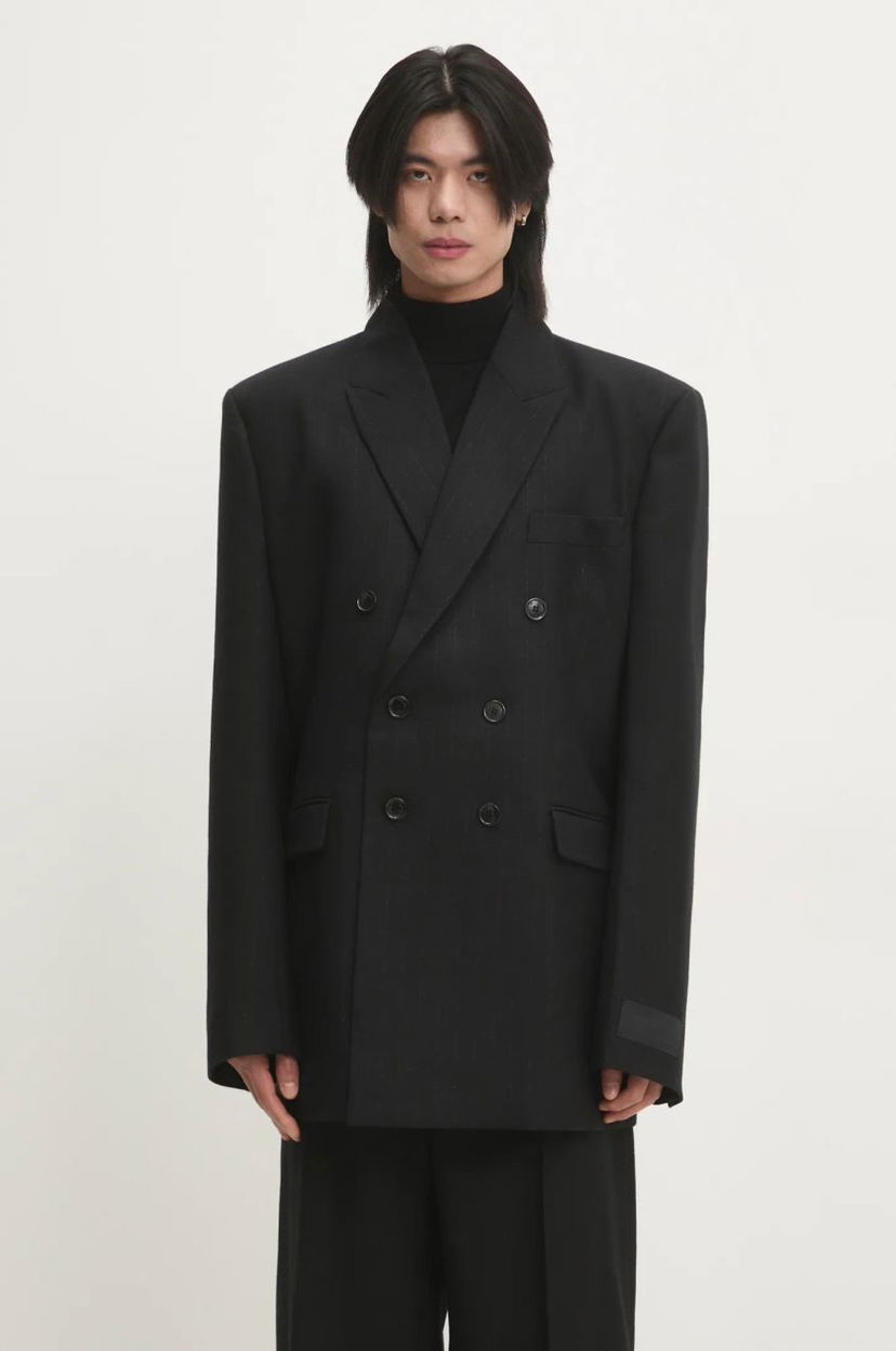 Jakna VETEMENTS VETEMENTS Double Breasted Evening Blazer Crna | UA66JA450B1