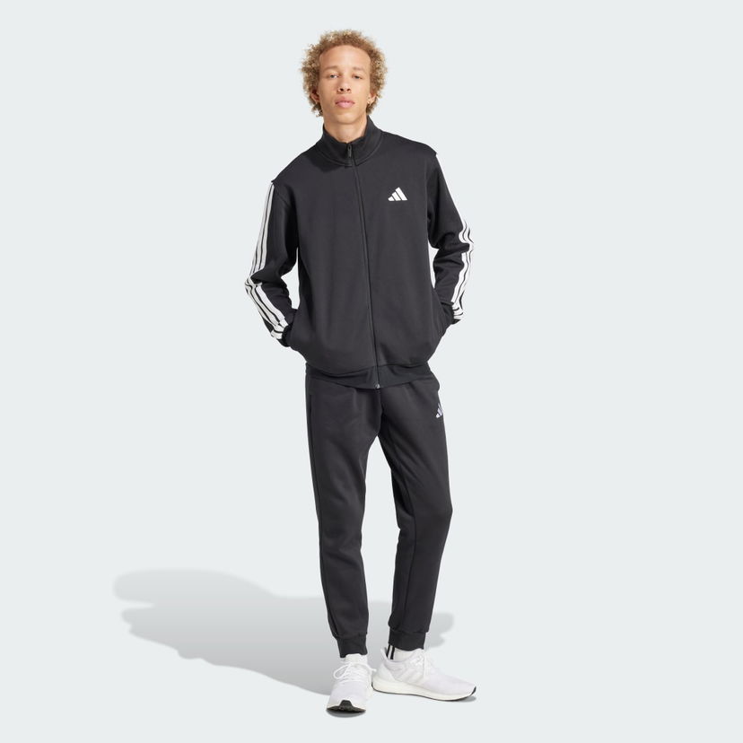 Trenerka adidas Performance Sportswear Basic 3-Stripes Fleece Track Suit Crna | JI8878