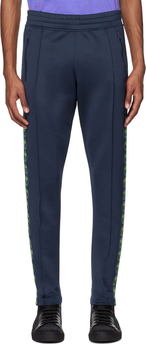 Trenirka Moschino Track Pants with Side Logo Print Plava | 0328 2029