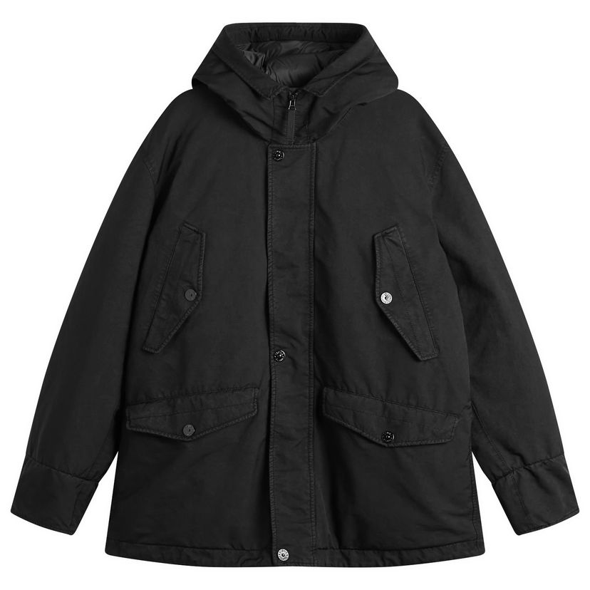 Parka Stone Island Ghost David-TC Parka Jacket Crna | K2S154100108-V0029