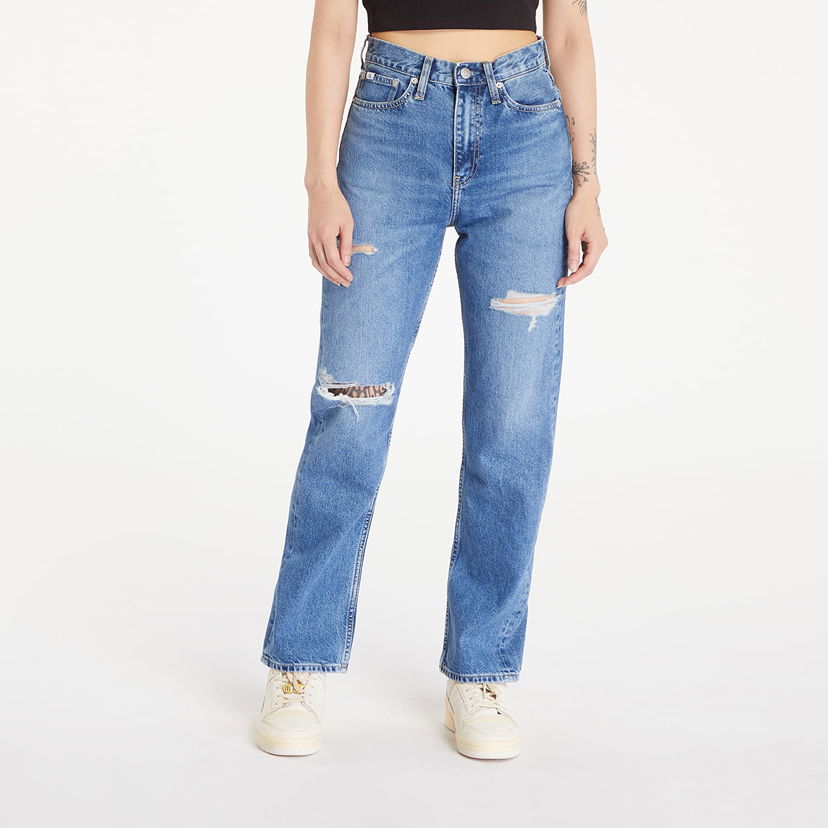 Jeans CALVIN KLEIN High Rise Straight Denim Medium Plava | J20J223509 1A4