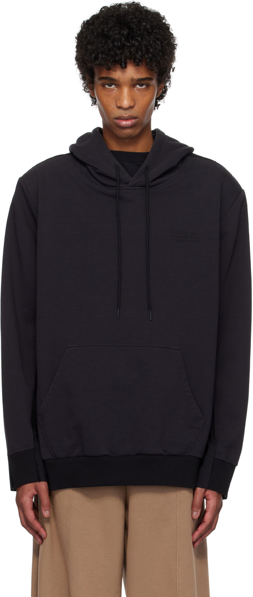 Dukserice Maison Margiela MM6 Maison Margiela Paneled Hoodie Crna | SH0GU0022 MTJ018