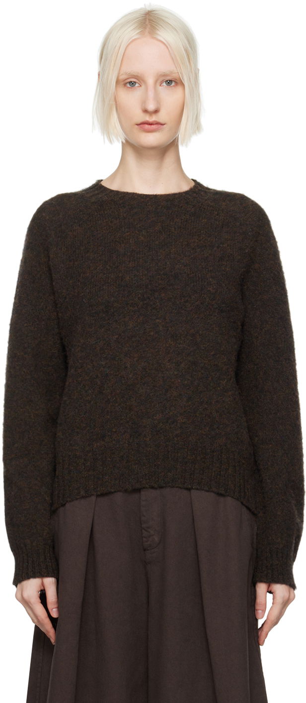 Džemper YMC Jets Relaxed Fit Knitted Sweater Smeđa | Q8XAA