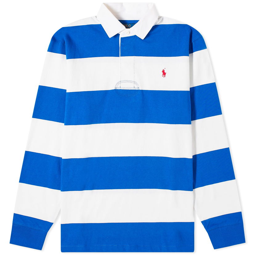 Džemper Polo by Ralph Lauren Polo Ralph Lauren Stripe Rugby Cruise Royal/White Tamnoplava | 710900566014