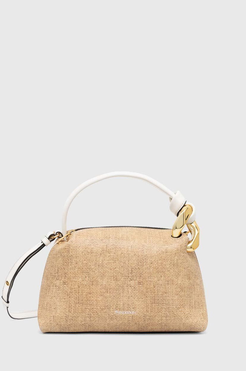 Torba za rame JW Anderson Small Corner Bag Bež | HB0603.LA0318.150