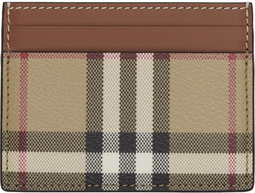 Novčanik Burberry Burberry Check Case Card Holder Bež | 8109801