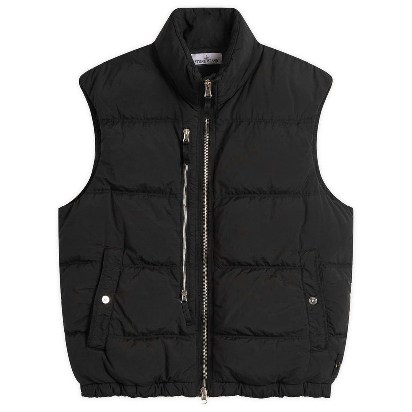 Prsluk Stone Island Nylon Metal EcoNyl Down Vest, Size Large Crna | K2S15G100006-V0029