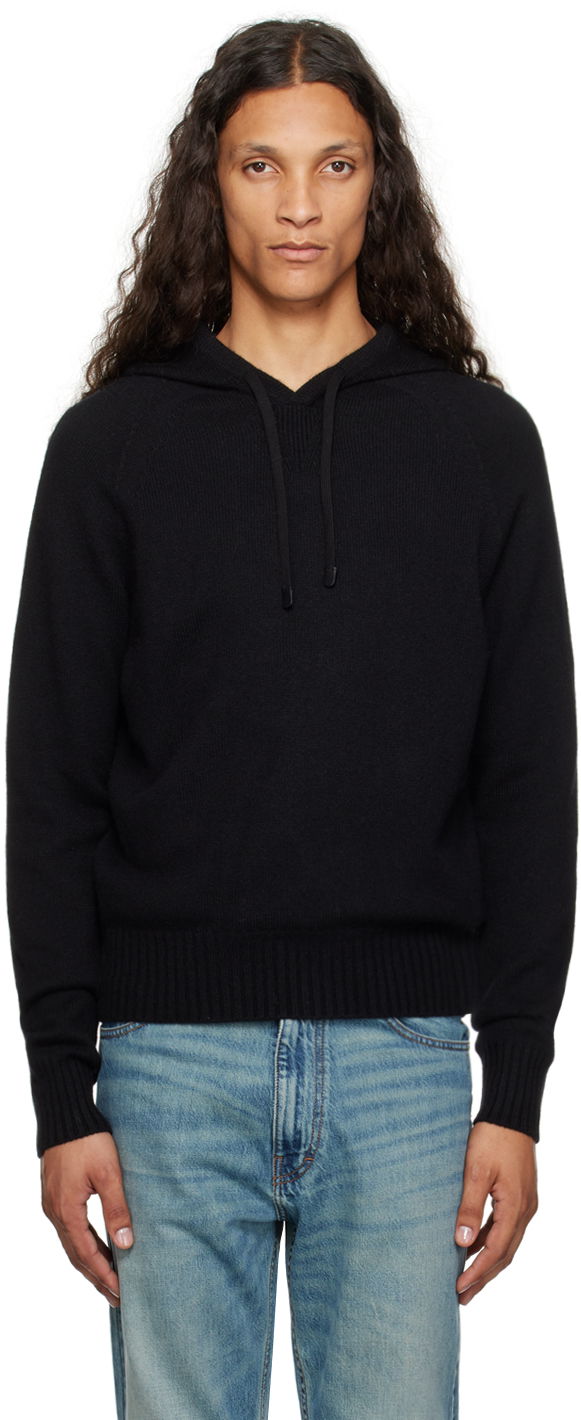 Dukserice Tom Ford Tom Ford Cashmere Hoodie Crna | KOL003-YMK022F23