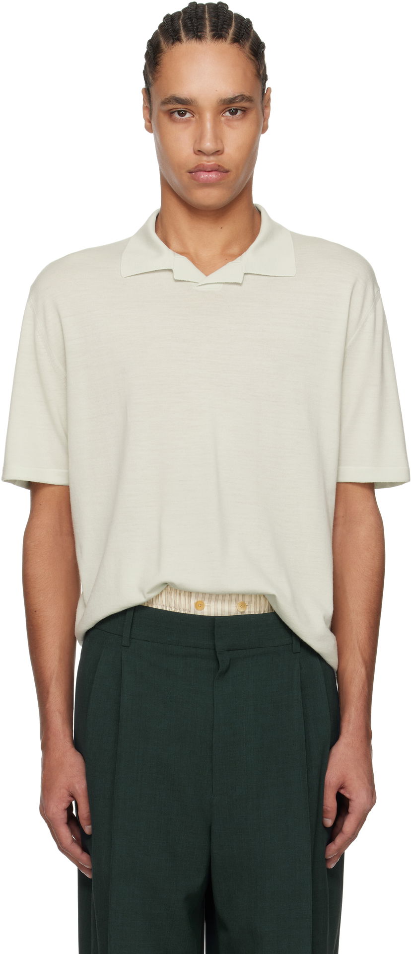 Polo majica The Row The Row Mauro Knit Polo Zelena | 919-Y590