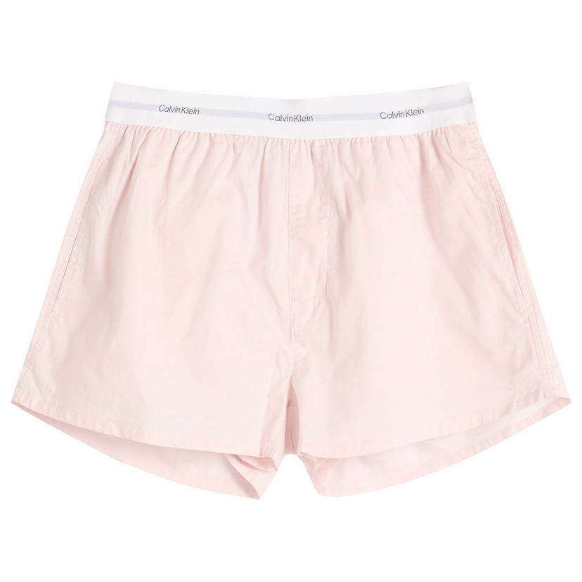 Bokserice CALVIN KLEIN Calvin Klein Cotton Poplin Sleep Shorts Ružičasta | LV00QS7411TFF
