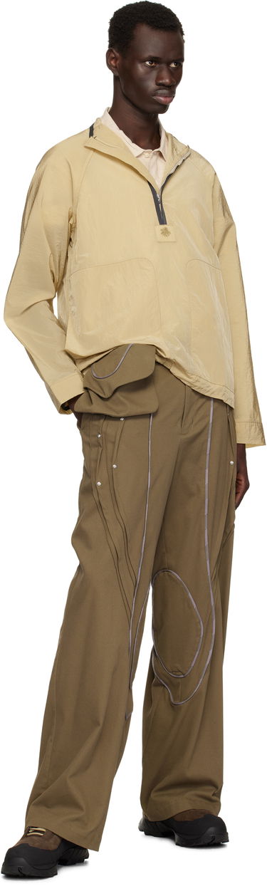 Vjetrovka Ranra RANRA Ganga Shiny Nylon Track Jacket Bež | AMSS25TR01562, 3