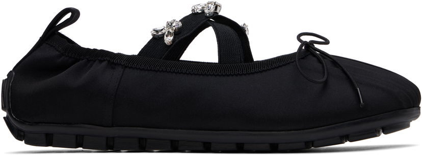 Haljina Simone Rocha Simone Rocha Embellished Grip Ballerina Flats Crna | BPT1B 0755