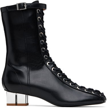 Tenisice i cipele GANNI GANNI Oleatex Eyelets Lace-Up Boots Crna | S2967, 0