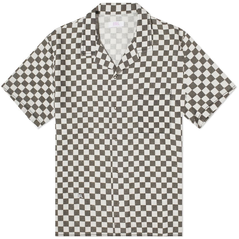 Košulja ERL Checkerboard Vacation Shirt Bijela | ERL08B016-BKW