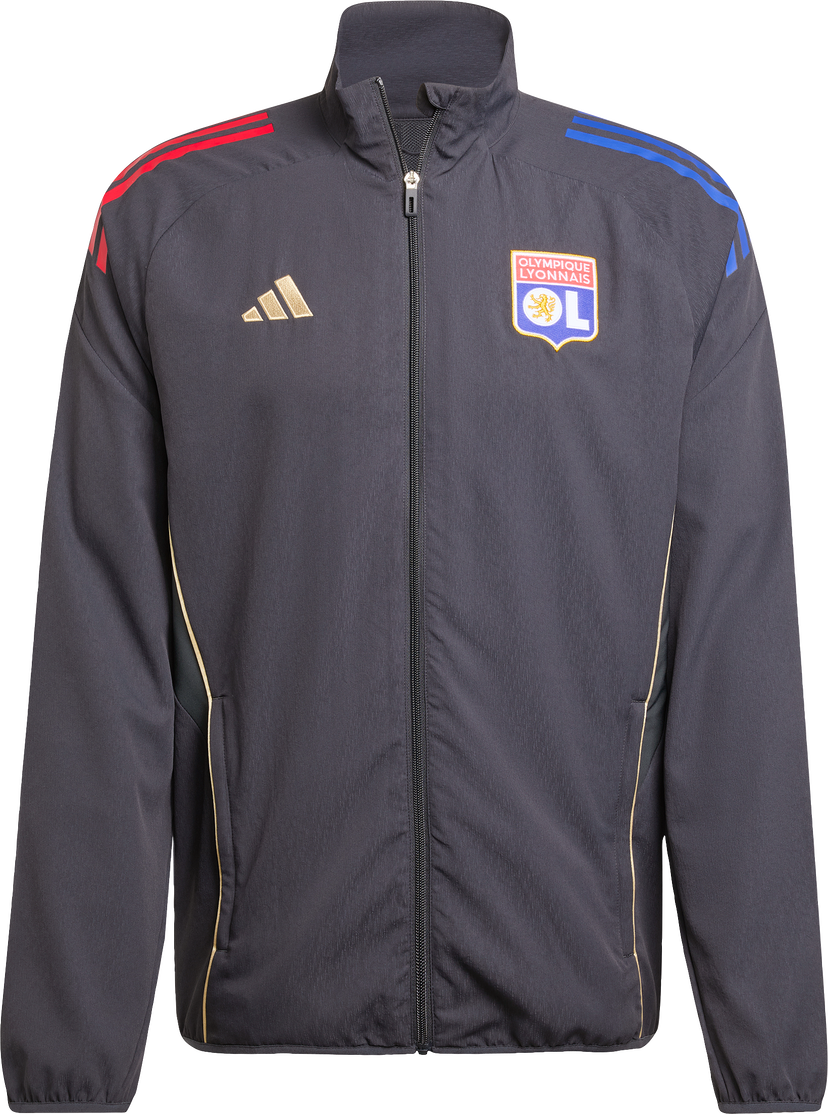 Jakna adidas Originals Olympique Lyonnais Pre-Match Jacket 2025/26 Crna | jl9479