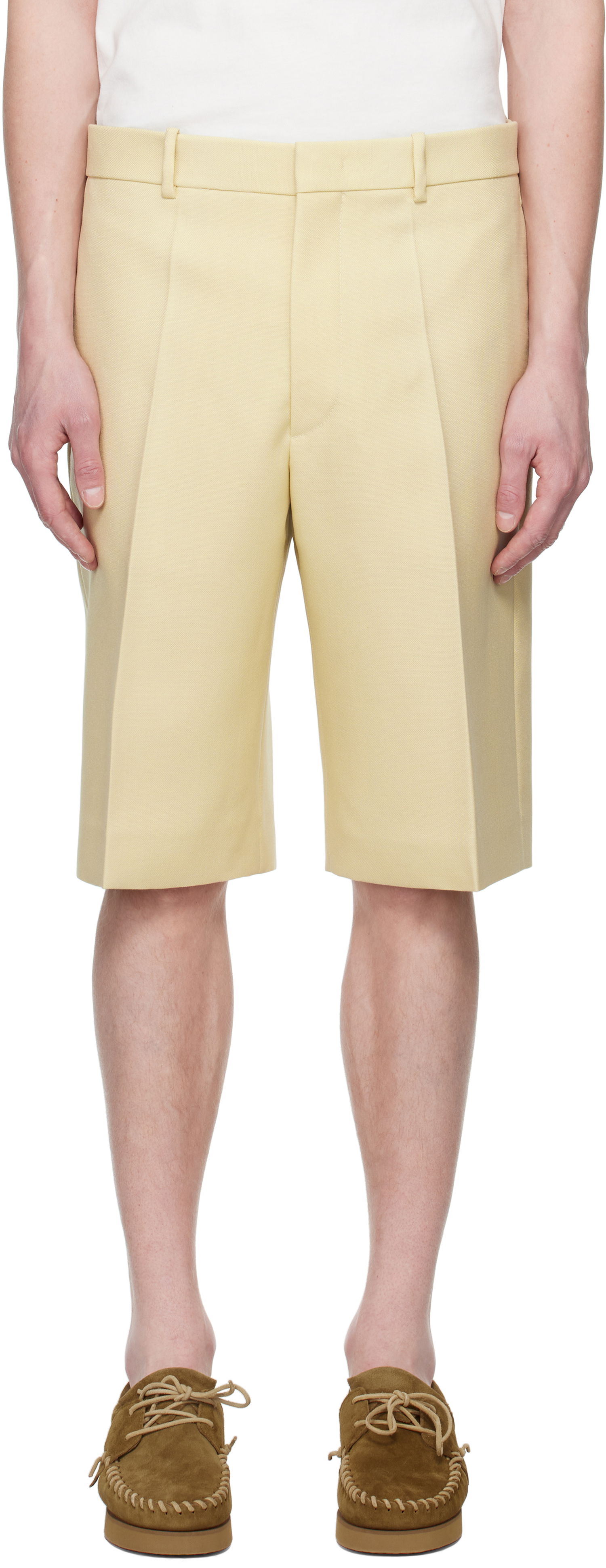 Kratke hlače Jil Sander Jil Sander Wool Canvas Shorts Žuta | J21KA0256_J40005, 0