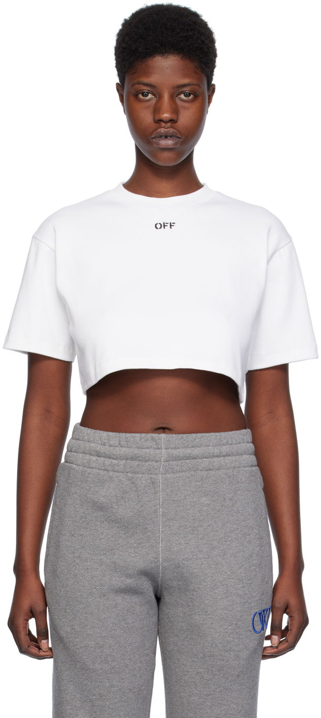 Majica kratkih rukava Off-White White 'Off' Stamp T-Shirt Bijela | OWAA081C99JER0040110