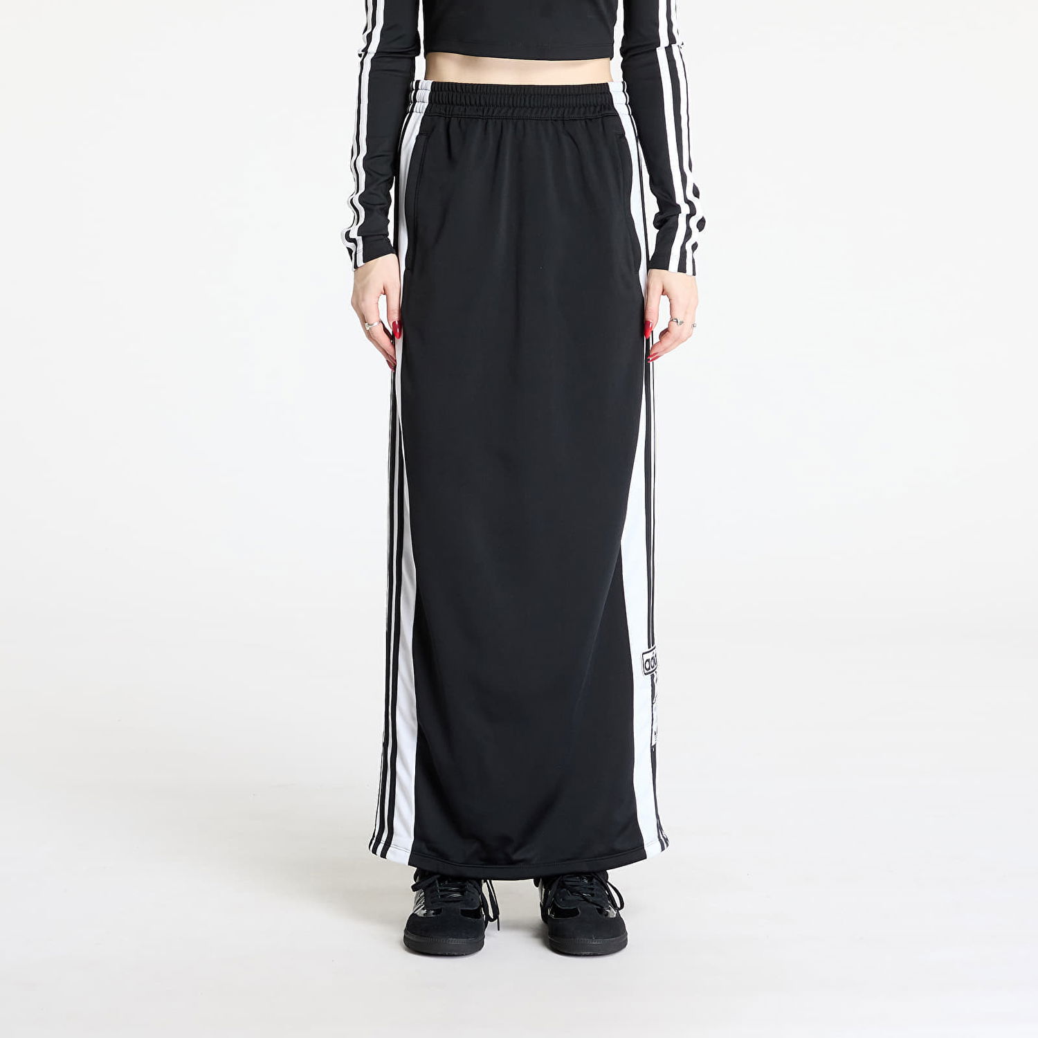 Suknja adidas Originals Adibreak Maxi Long Black Skirt Crna | JD0923, 0