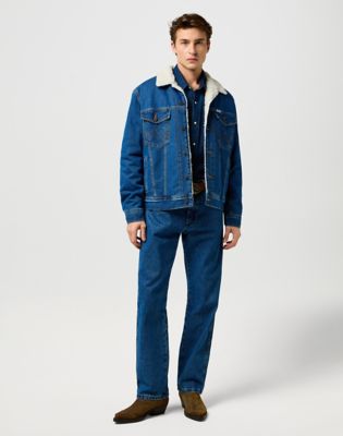 Jakna Wrangler Wrangler Sherpa Classic Jacket Plava | 112371440:S, 1